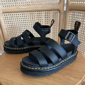 Dr. Martens Blaire Sandals, size 6. Like new, poked an extra hole in strap.